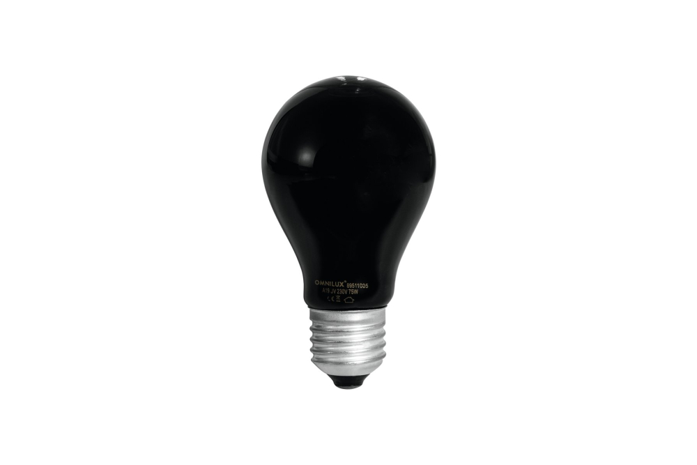 Glühlampe E14 Kerze UV Kerzenlampe 40W OMNILUX Schwarzlicht 2er-Pack 