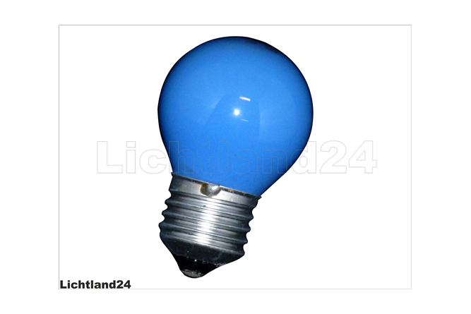 E27 - farbige Tropfen Gl&uuml;hlampen 15 Watt blau