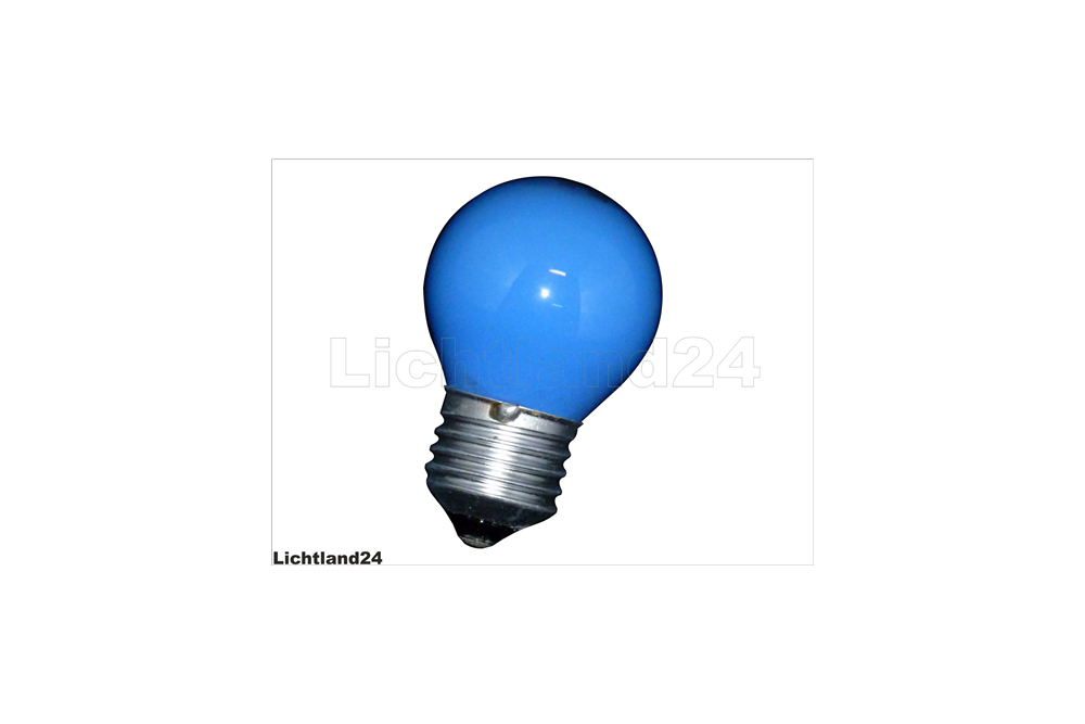 E27 - farbige Tropfen Glühlampen 25 Watt blau