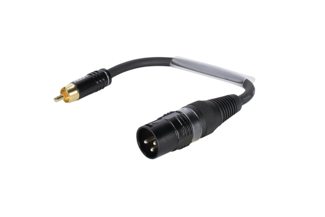 SOMMER CABLE Adapterkabel XLR(M)/Cinch(M) 0,15m sw