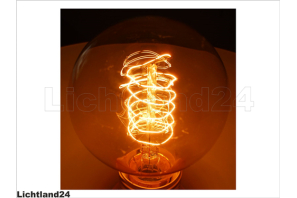 E27 - Edison Rustika GOLD GLOBE G85 Glühlampe 40 Watt Glühbirne