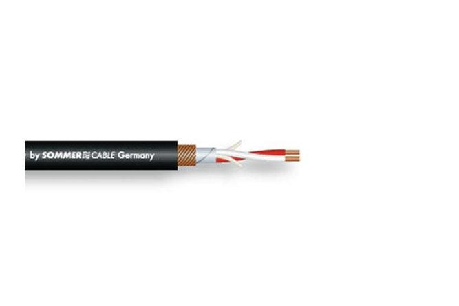 SOMMER CABLE DMX Kabel 2x0,34 100m sw BINARY FRNC