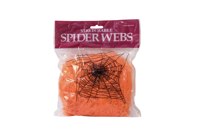 EUROPALMS Halloween Spinnennetz orange 50g