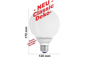 E27 - Qualitäts Classic KOMPAKT Globe Energiesparlampe - 18 Watt