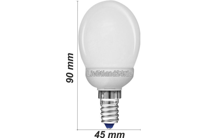 E14 - Ultra Mini Energiesparlampe Tropfen - 7 Watt -...