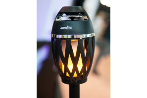 EUROLITE AKKU FL-2 LED-Flamelight mit Bluetooth-Lautsprecher