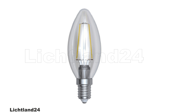 LED Filament C35 Kerze E14 2W 3000K warmweiß (klar)