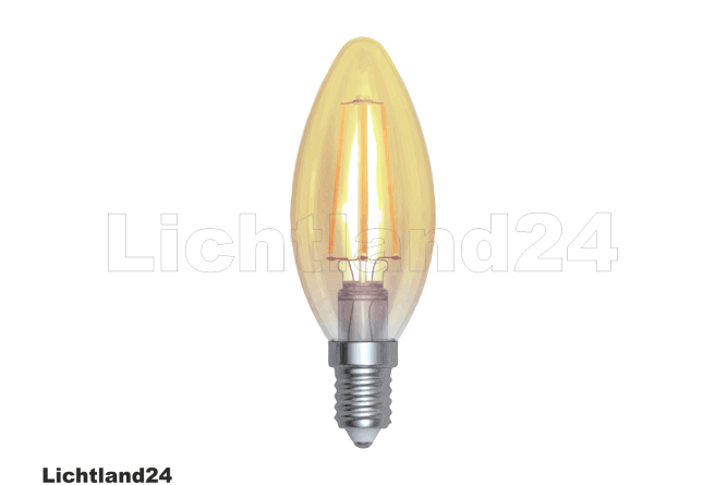 LED Filament Kerze C35 Retro Vintage E14 4W 2200K extra...