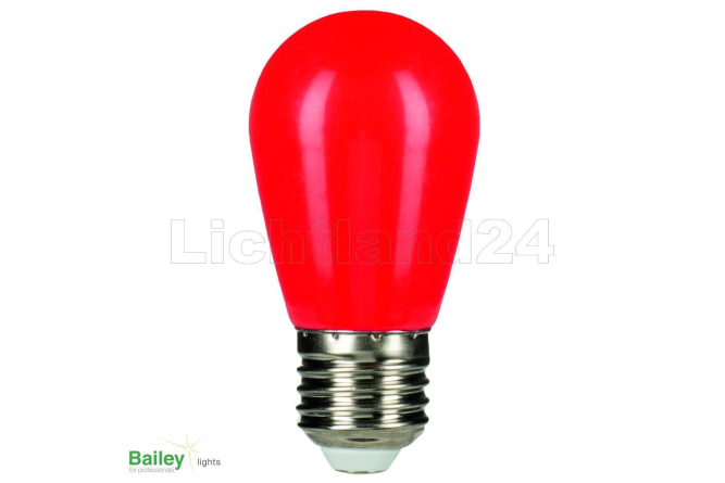 E27 - Party Illu LED Lampe (ST45) 1W ROT