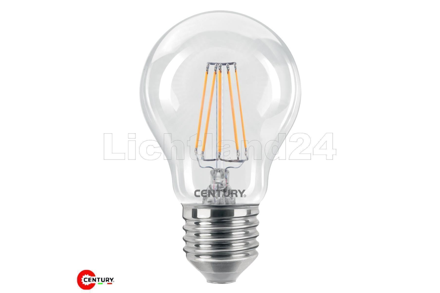 E27 LED Filament Birne INCANTO A60-8W = 60W 2700K Glühbirne Lampe 
