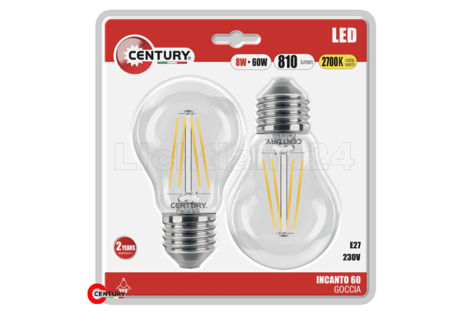 E27 LED Filament Birnen - INCANTO - A67 - 8W (= 75W)...