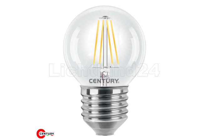 E27 LED Filament Tropfen - INCANTO - G45 - 4W (= 40W) 4000K