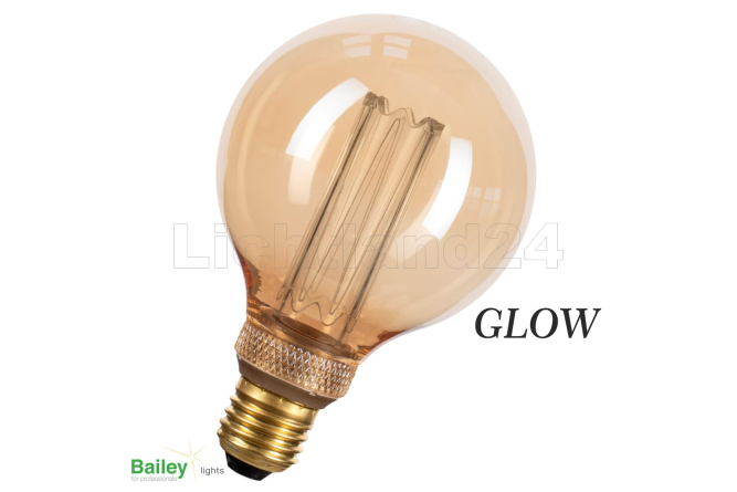 GLOW - E27 - LED Lampe "RUSTIKA" Edison Globe...