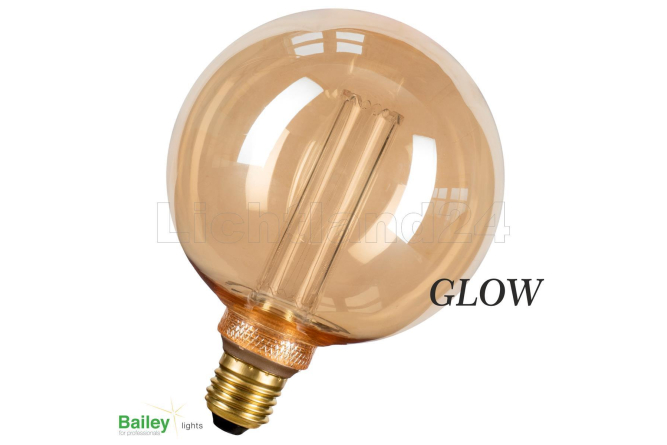 GLOW - E27 - LED Lampe &quot;RUSTIKA&quot; Edison Big...