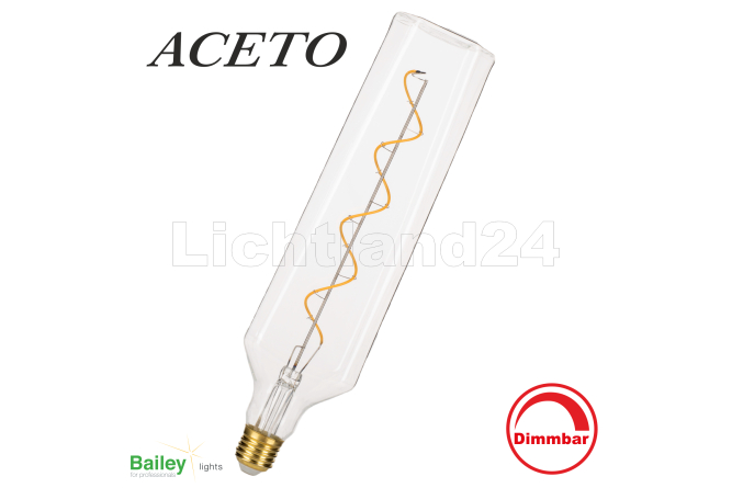 BOTTLES - E27 - LED Lampe "Aceto" Klar - 4W -...