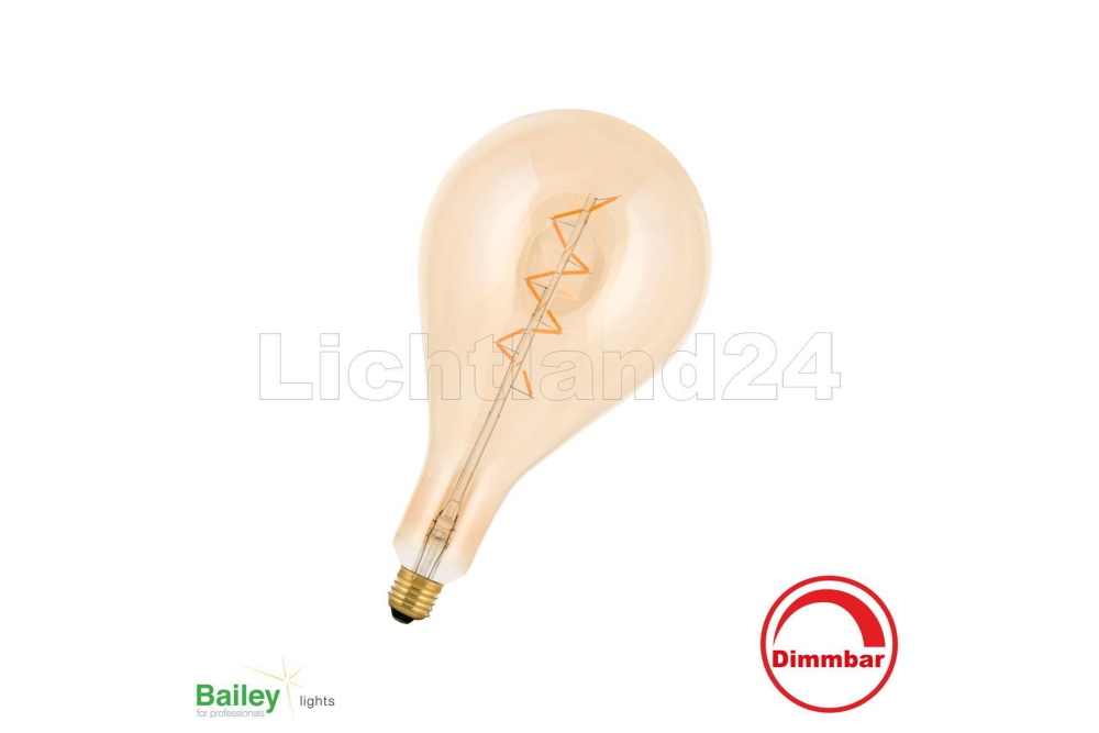 BIG FAMILY - E27 - LED Lampe "Big Papi" - 3W - 2200K Gold (dimmbar)