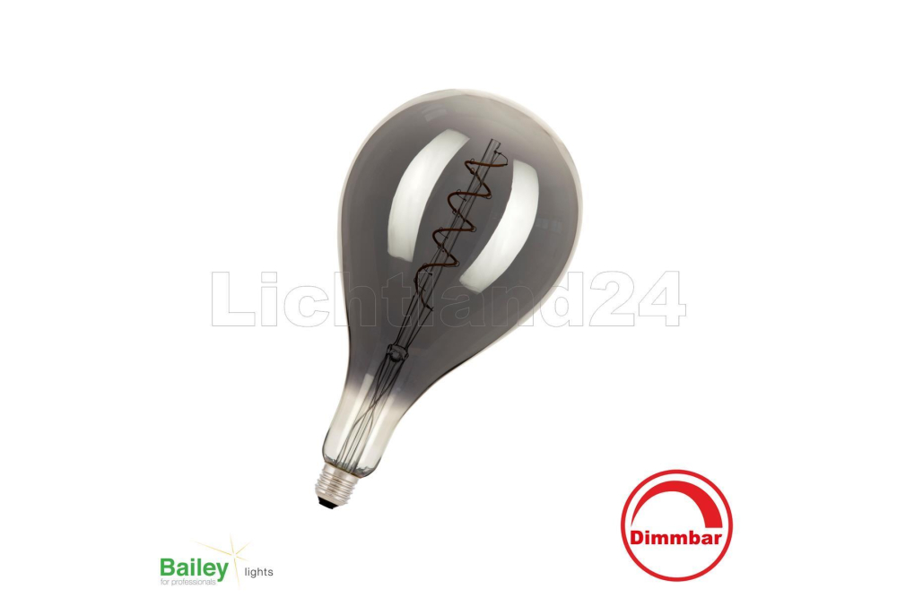 BIG FAMILY - E27 - LED Lampe "Big Papi" - 5W - 2200K Schwarz (dimmbar)