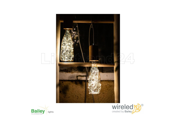 WIRELED - E27 - LED Lampe "Bouteille Flasche"...