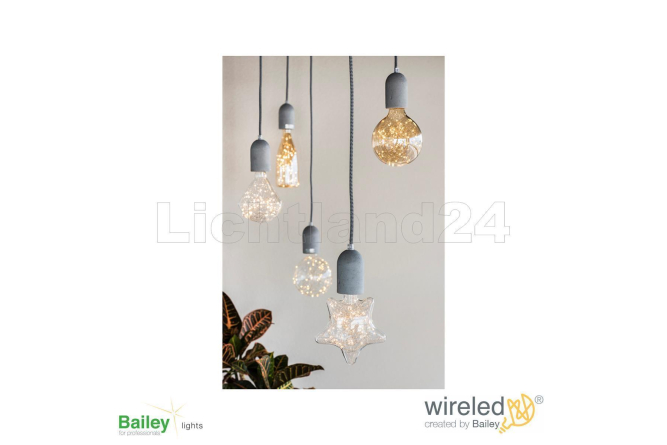 WIRELED - E27 - LED Lampe "Bouteille Flasche" Gold - 1,5W - 2500K