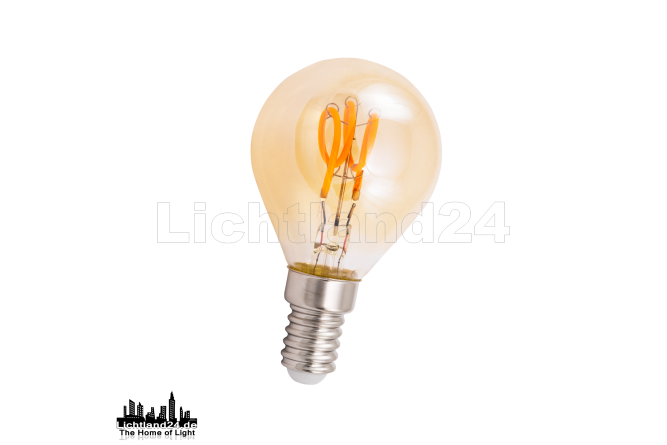 RETRO SPIRAL - E14 - LED Filament Tropfen G45 - 2W -...