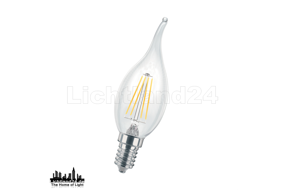 INCANTO = 40W 4W E14 LED Filament Windstoßkerze 4000K Glühbirne Lampe 