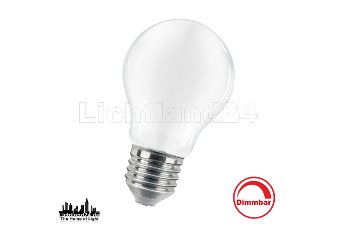 E27 LED Filament Birne matt - dimmbar - A60 - 7,5W (=...
