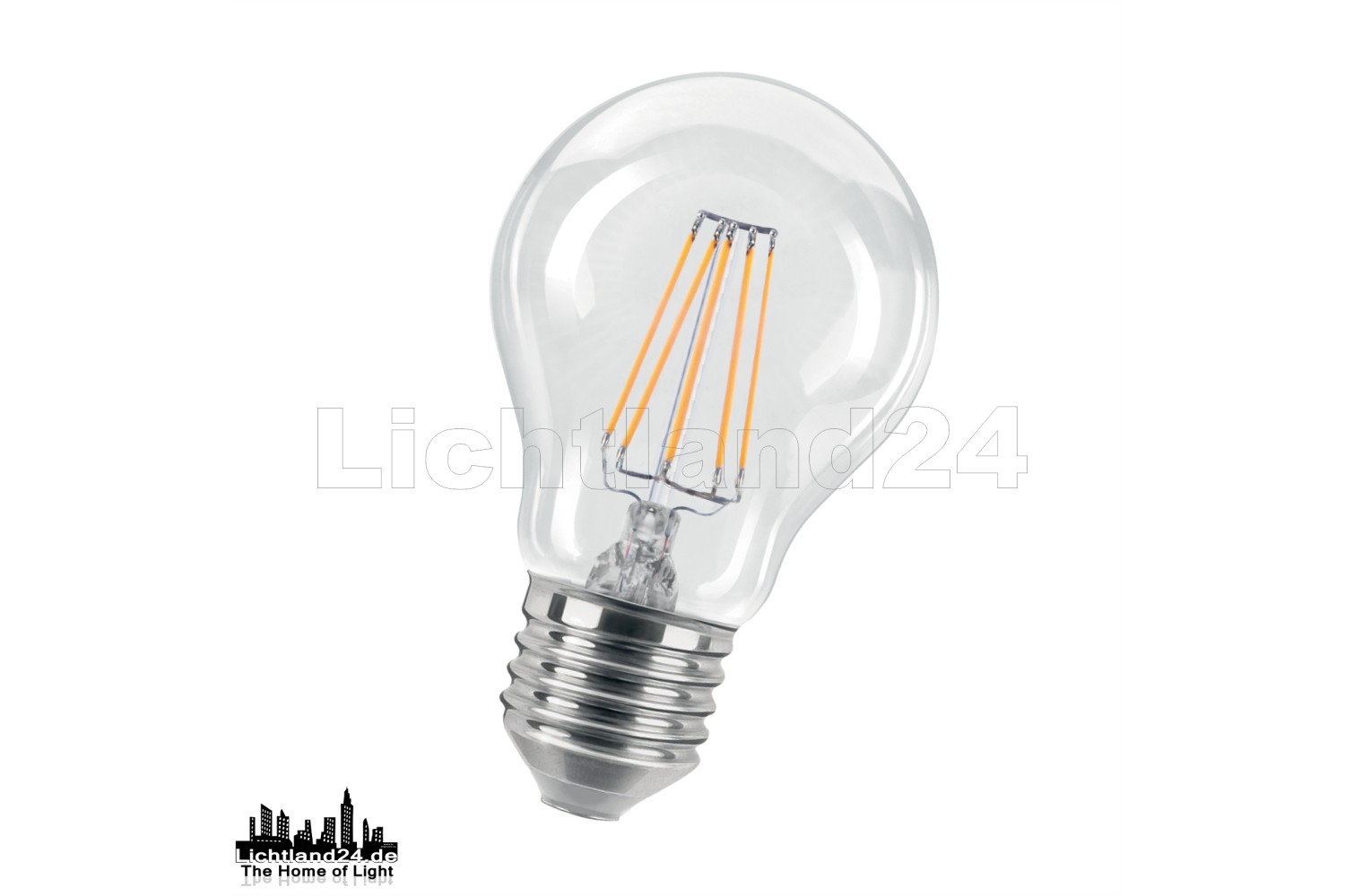 2700K warmweiße Glühlampe 5er Pack E27 LED Filament Birne A60-2W = 25W 