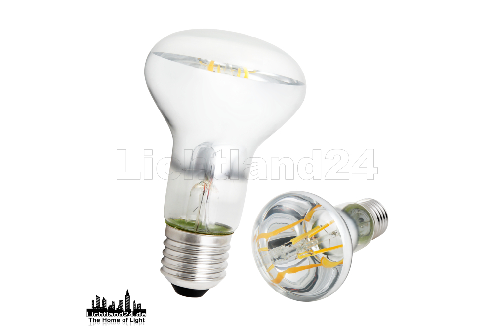 E27 LED Filament Reflektorstrahler R63 - 6W (= 60W) 3000K