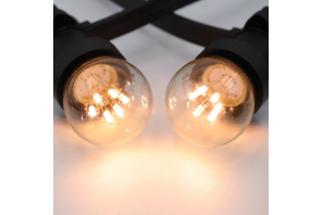 Festliche Bausatz Illu Lichterkette E27 / 20m inkl. 40 x G45 0,7W DIP LEDs