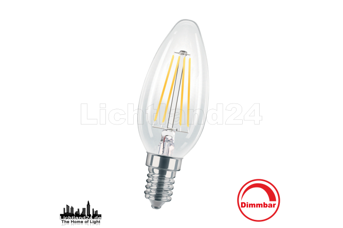 E14 LED Filament Kerze klar dimmbar C35 - 6W (= 60W) 2700K